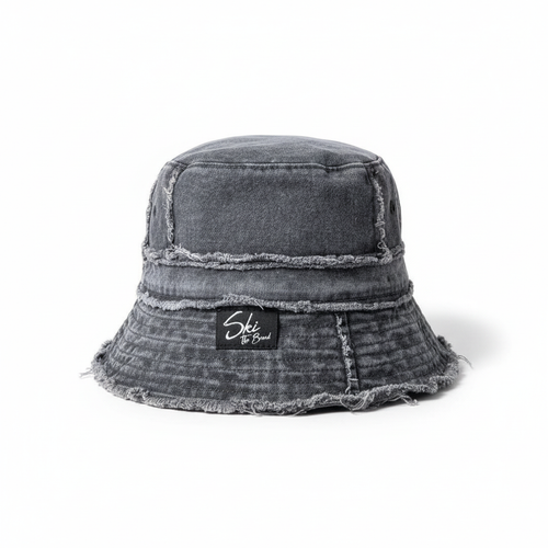 SKI Rebellion Bucket Hat on White Background