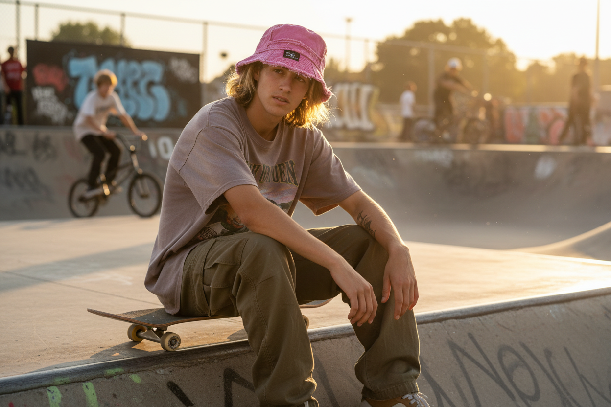 SKI Rebellion Bucket Hat Skate Park
